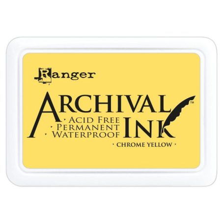 Bélyegzőpárna , Ranger Archival Ink / Chrome yellow -  (1 db)