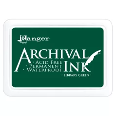   Bélyegzőpárna , Ranger Archival Ink / Library green -  (1 db)