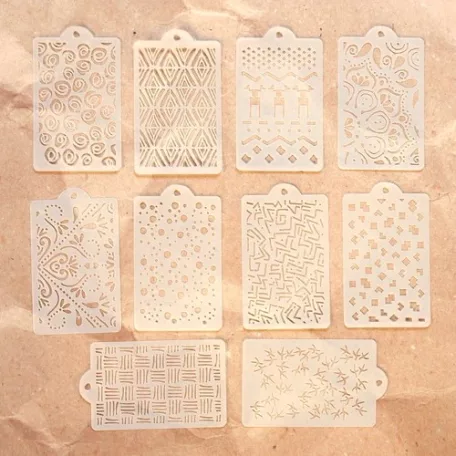 Elizabeth Craft Designs Stencil / Pattern Stencil Pack (10 db)