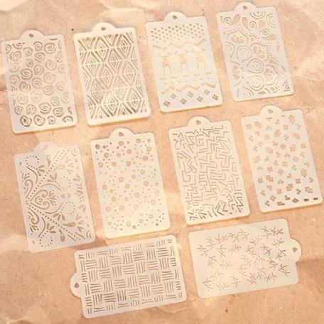 Elizabeth Craft Designs Stencil / Pattern Stencil Pack (10 db)