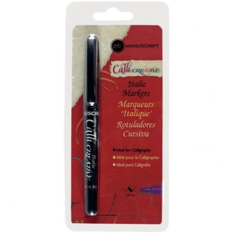 Vágott végű marker , Manuscript CalliCreative / Italic Marker 4.8mm - Black (1 db)
