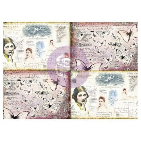 Decorative Papír 70cm x 50cm, Finnabair Art Daily / Journaling Minis Ladies' World - Decorative Paper (6 ív)