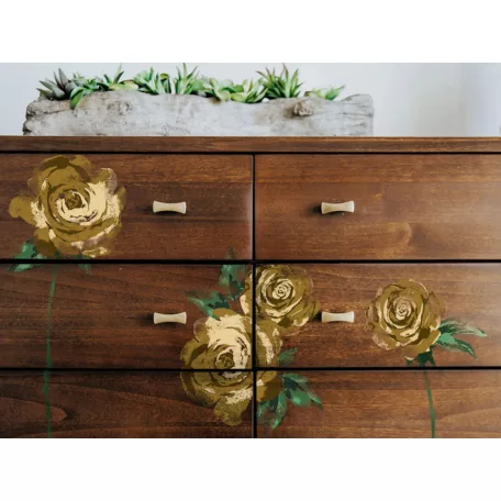 Re-Design with Prima Mystic Rose Óriás dekor bélyegző 12"(30 cm) Decor Clear Stamps (1 csomag)