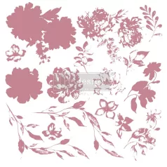   Re-Design with Prima Sweet Blossoms Óriás dekor bélyegző 12"(30 cm) Decor Clear Stamps (1 csomag)