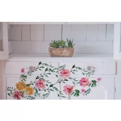   Re-Design with Prima Sweet Blossoms Óriás dekor bélyegző 12"(30 cm) Decor Clear Stamps (1 csomag)