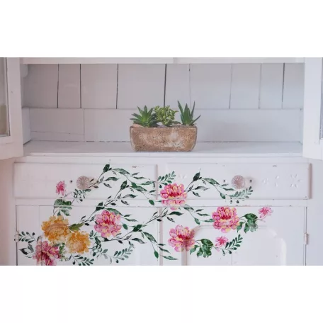 Re-Design with Prima Sweet Blossoms Óriás dekor bélyegző 12"(30 cm) Decor Clear Stamps (1 csomag)