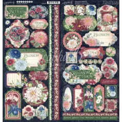 Graphic 45 Matrica Blossom / Stickers (2 ív)