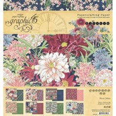   Papírkészlet 8", Graphic 45 Blossom / Paper Pad -  (24 lap)