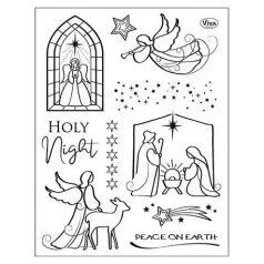   Szilikonbélyegző , ViVa Decor Clear Stamp / Holy Night -  (1 csomag)