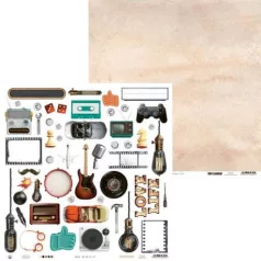   Scrapbook papír 12x12, Piatek13 Paper / Free Spirit - 7 (1 lap)