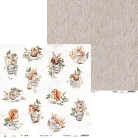 Scrapbook papír 12x12, Piatek13 Paper / Forest tea party - 1 (1 lap)