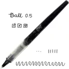 Tintapatron - golyóstoll Ball 0.5, Cocoiro ZIG Letter Pen / Black - Refill - Ball tip (1 db)