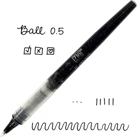 Tintapatron - golyóstoll Ball 0.5, Cocoiro ZIG Letter Pen / Black - Refill - Ball tip (1 db)