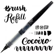  Tintapatron - ecsethegy Brush, Cocoiro ZIG Letter Pen / Black - Refill - Brush tip (1 db)