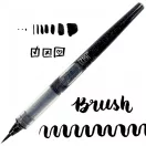 Tintapatron - ecsethegy Brush, Cocoiro ZIG Letter Pen / Black - Refill - Brush tip (1 db)