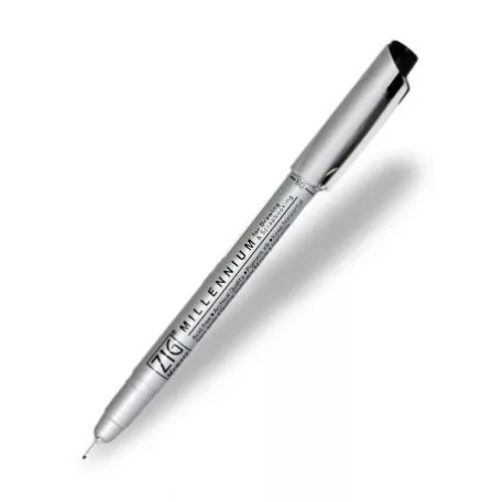 Tűfilc SIZE 08 - 0.65mm, ZIG Fine Liner - Millennium / Pure Blac (1 db)