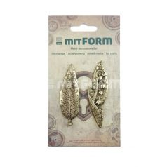   Fém díszítőelem , Mitform Metal Embellishments / Flowers - 4 (2 db)
