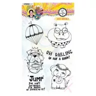   Szilikonbélyegző , Studio Light Clear Stamp / BM Clear Stamp Goofy animals Marlene's World nr.63 (1 db)