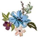 Vágósablon 665210, Brushstroke Flowers 2 / Sizzix Thinlits Die - Tim Holtz (1 csomag)