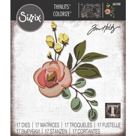 Vágósablon 665208, Bloom Colorize / Sizzix Thinlits Die - Tim Holtz (1 csomag)