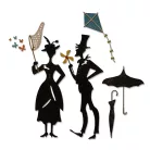 Vágósablon 665204, The Park / Sizzix Thinlits Die - Tim Holtz (1 csomag)