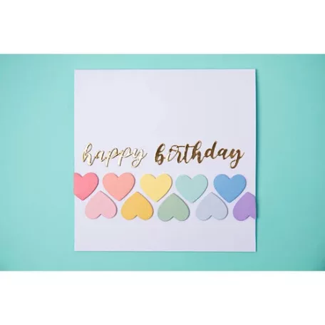 SIZZIX vágósablon 665089, Script Sentiments / Sizzix Thinlits Die - Sharon Drury (1 csomag)