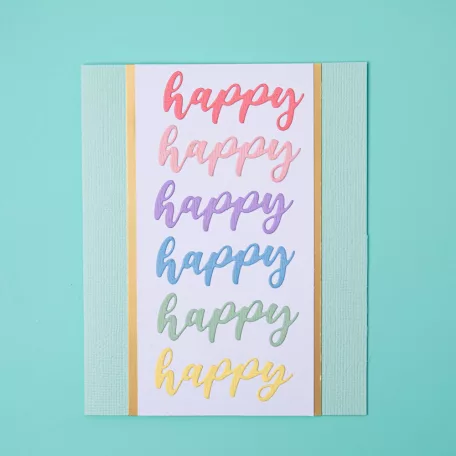 SIZZIX vágósablon 665089, Script Sentiments / Sizzix Thinlits Die - Sharon Drury (1 csomag)