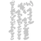 SIZZIX vágósablon 665089, Script Sentiments / Sizzix Thinlits Die - Sharon Drury (1 csomag)