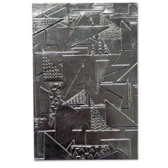   SIZZIX domborító mappa, 664528 Doodle Triangles / Sizzix 3-D Impresslits Embossing Folder - Jessica Scott (1 csomag)