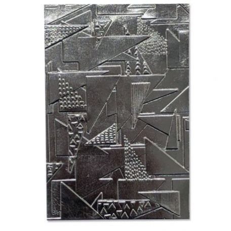 SIZZIX domborító mappa, 664528 Doodle Triangles / Sizzix 3-D Impresslits Embossing Folder - Jessica Scott (1 csomag)