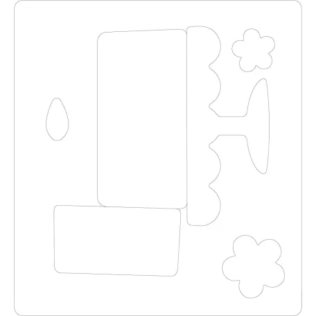 SIZZIX Vágósablon 665095 - Celebration Cake - Alexis Trimble - Bigz Die (1 db)