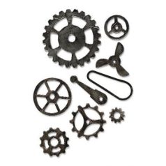   SIZZIX Vágósablon 665225 - Mechanical - Tim Holtz - Bigz Die L (1 db)