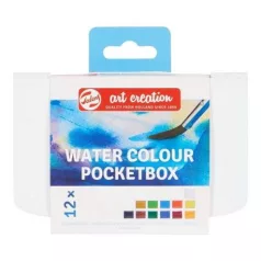  Talens Akvarellfesték készlet - 12 + 1/2 szilk - Water Colour Pocket Box (1 csomag)