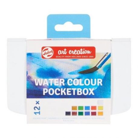 Talens Akvarellfesték készlet - 12 + 1/2 szilk - Water Colour Pocket Box (1 csomag)