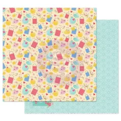   Prima Marketing Traveling Girl Scrapbook papír 12" (30 cm)  Light up (1 lap)