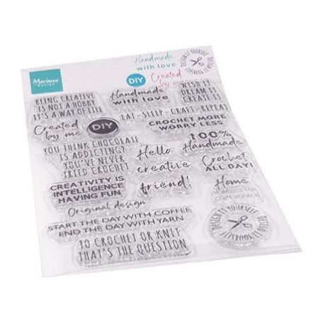 Szilikonbélyegző CS1072, Marianne Design Clear Stamp / Clear Stamps - Crafting sentiments -  (1 csomag)