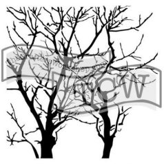   Stencil 12" (30cm), TCW Stencil / Branches Reversed -  (1 db)