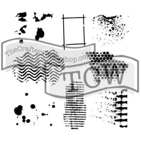 Stencil 12" (30cm), TCW Stencil / Texturized -  (1 db)