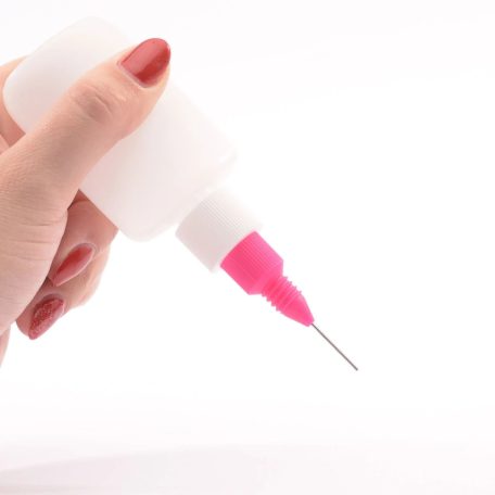 Flakon - Üres tároló, ultra vékony adagoló fejjel 0,5mm - Ultrafine tip applicator (1 db)