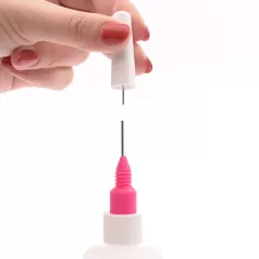   Flakon - Üres tároló, ultra vékony adagoló fejjel 0,8mm - Ultrafine tip applicator (1 db)