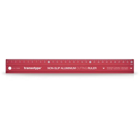 Transotype alumínium vonalzó 30 cm Non-slip aluminium cutting ruler (1 db)