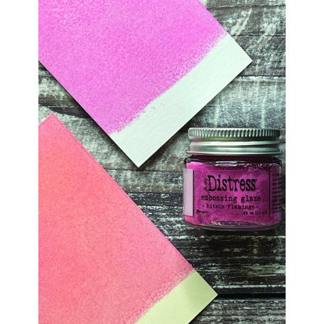 Ranger Distress embossing glaze - Kitsch Flamingo - Fényes átlátszó domborítópor - Tim Holtz (1 db)