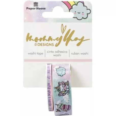 Dekorációs ragasztószalag , Mommy Lhey Washi Tape / Blossom The Unicorn -  (2 db)