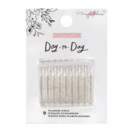   Albumkorong 1.5" (3.8 cm), Day-to-Day planner discs medium Gold glitter / Crate Paper - Maggie Holmes (9 db)