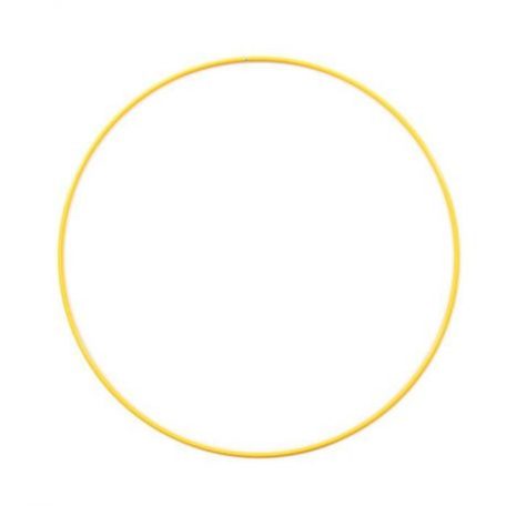 Fémkarika Ø25cm, Metal ring / Yellow -  (1 db)