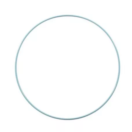 Fémkarika Ø25cm, Metal ring / Turquoise -  (1 db)