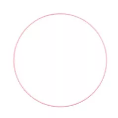 Fémkarika Ø25cm, Metal ring / Light pink -  (1 db)