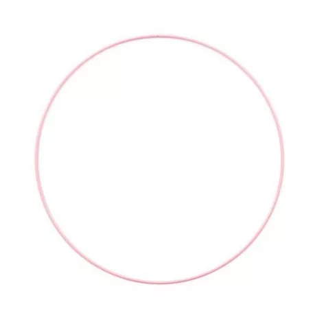 Fémkarika Ø25cm, Metal ring / Light pink -  (1 db)