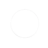 Fémkarika Ø25cm, Metal ring / White -  (1 db)