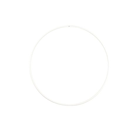 Fémkarika Ø25cm, Metal ring / White -  (1 db)